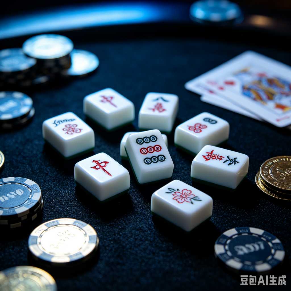 saturated color mahjong set print