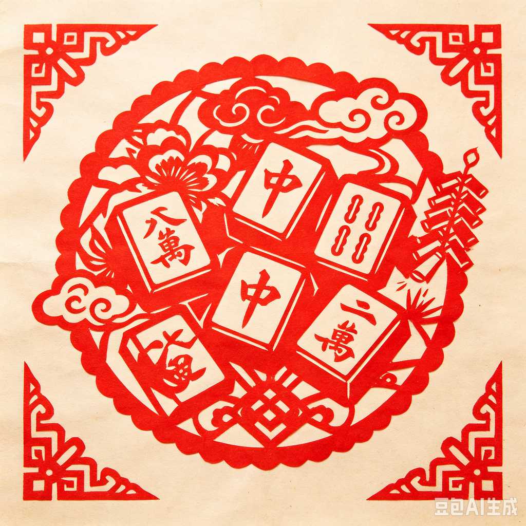 stable print mahjong set
