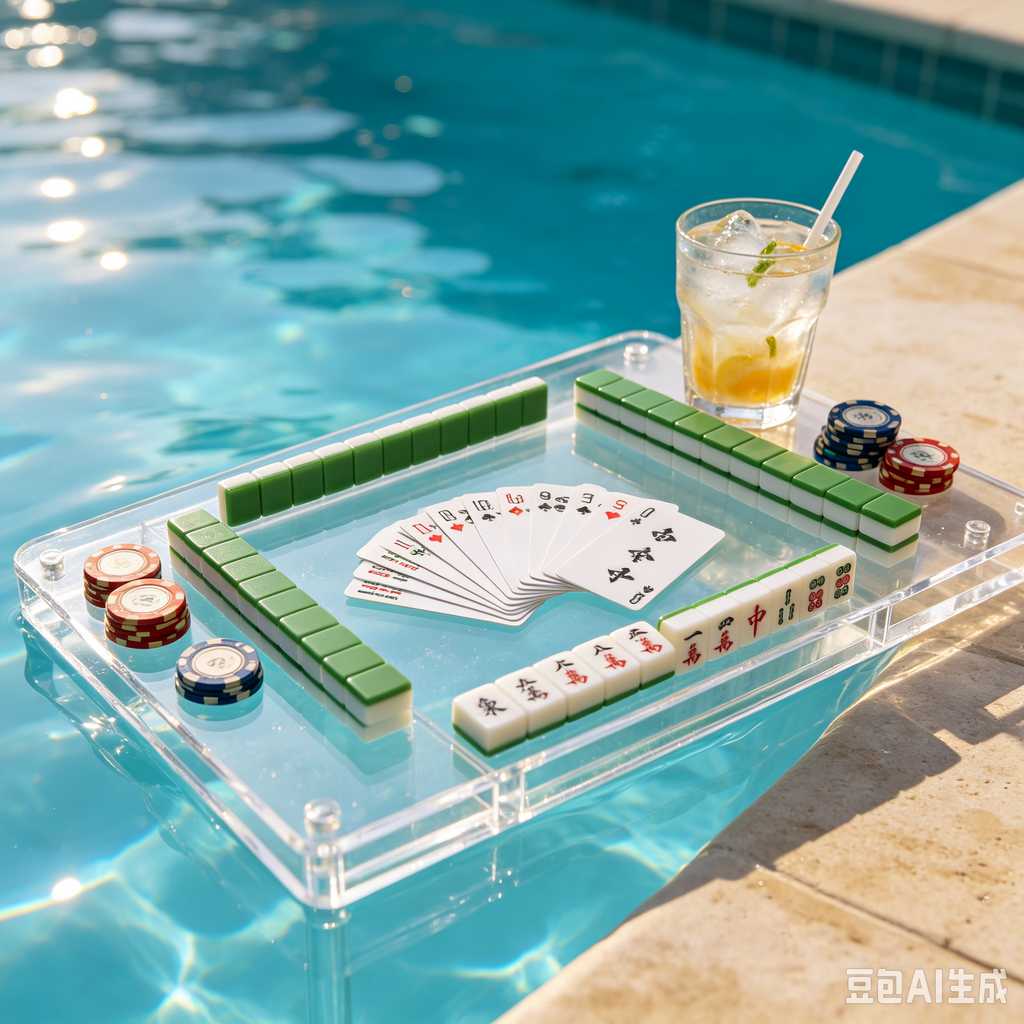 stylish text mahjong set